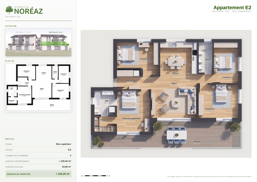 Plan de l’appartement E2
