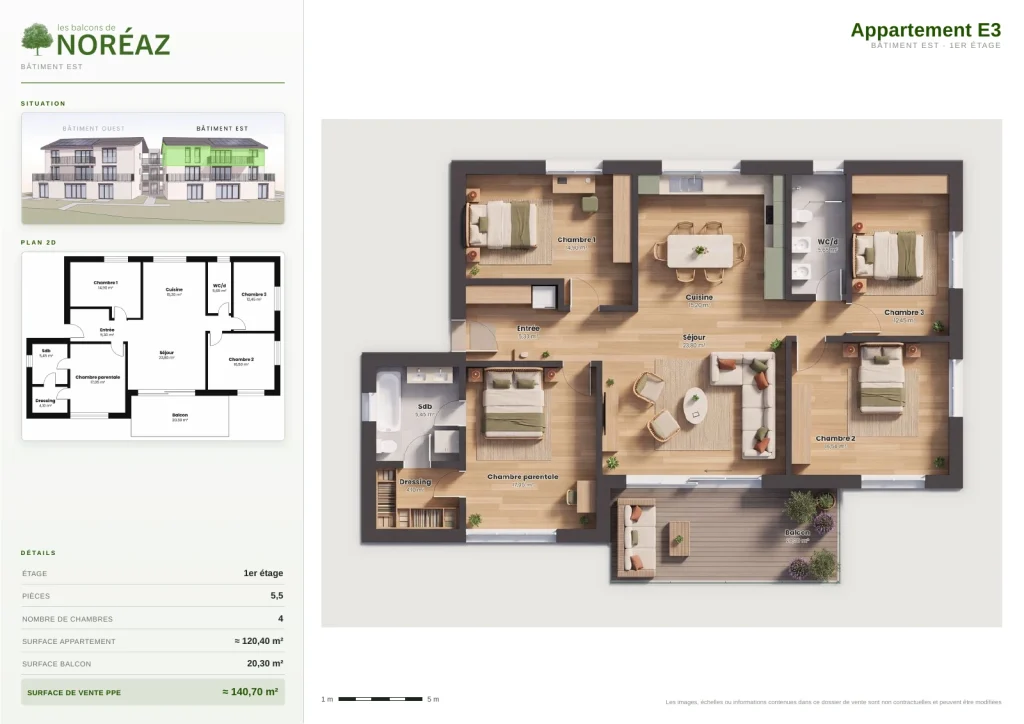 Plan de l’appartement E3