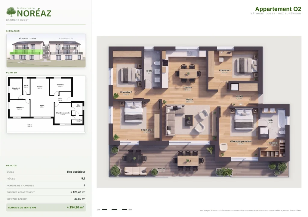 Plan de l’appartement O2
