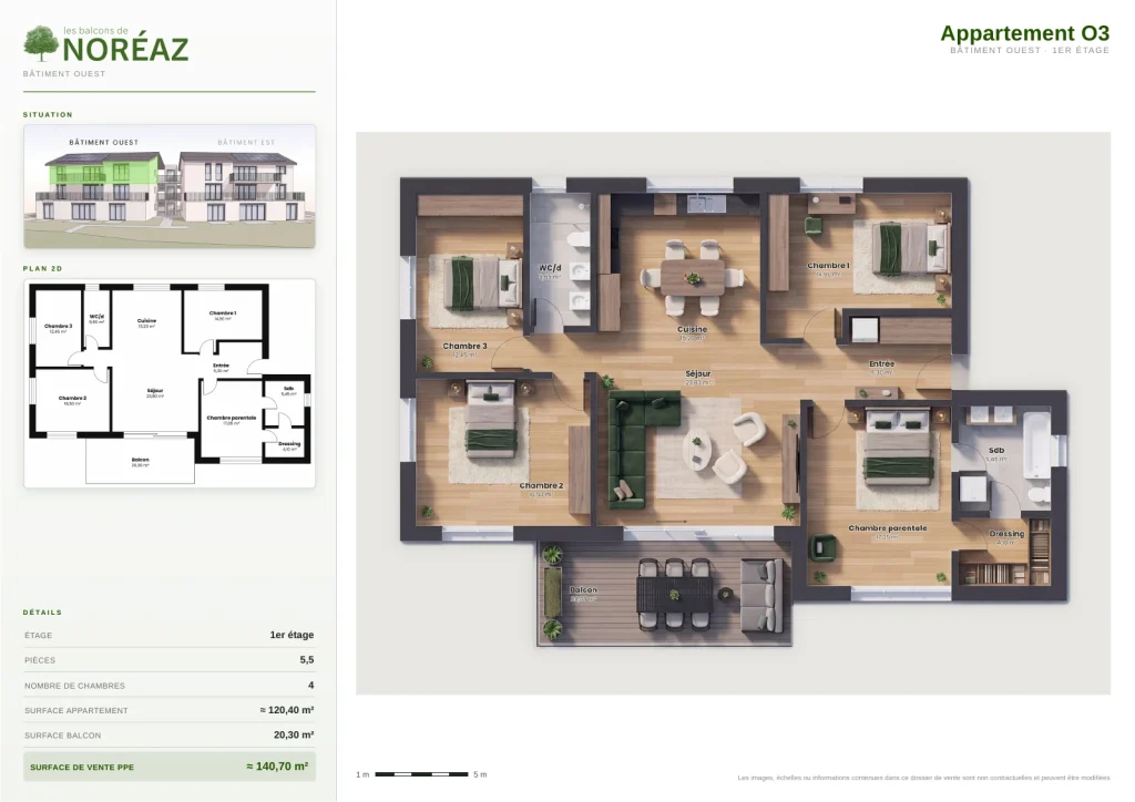Plan de l’appartement O3